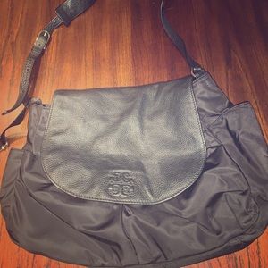 Black nylon Tory Burch Diaper Bag